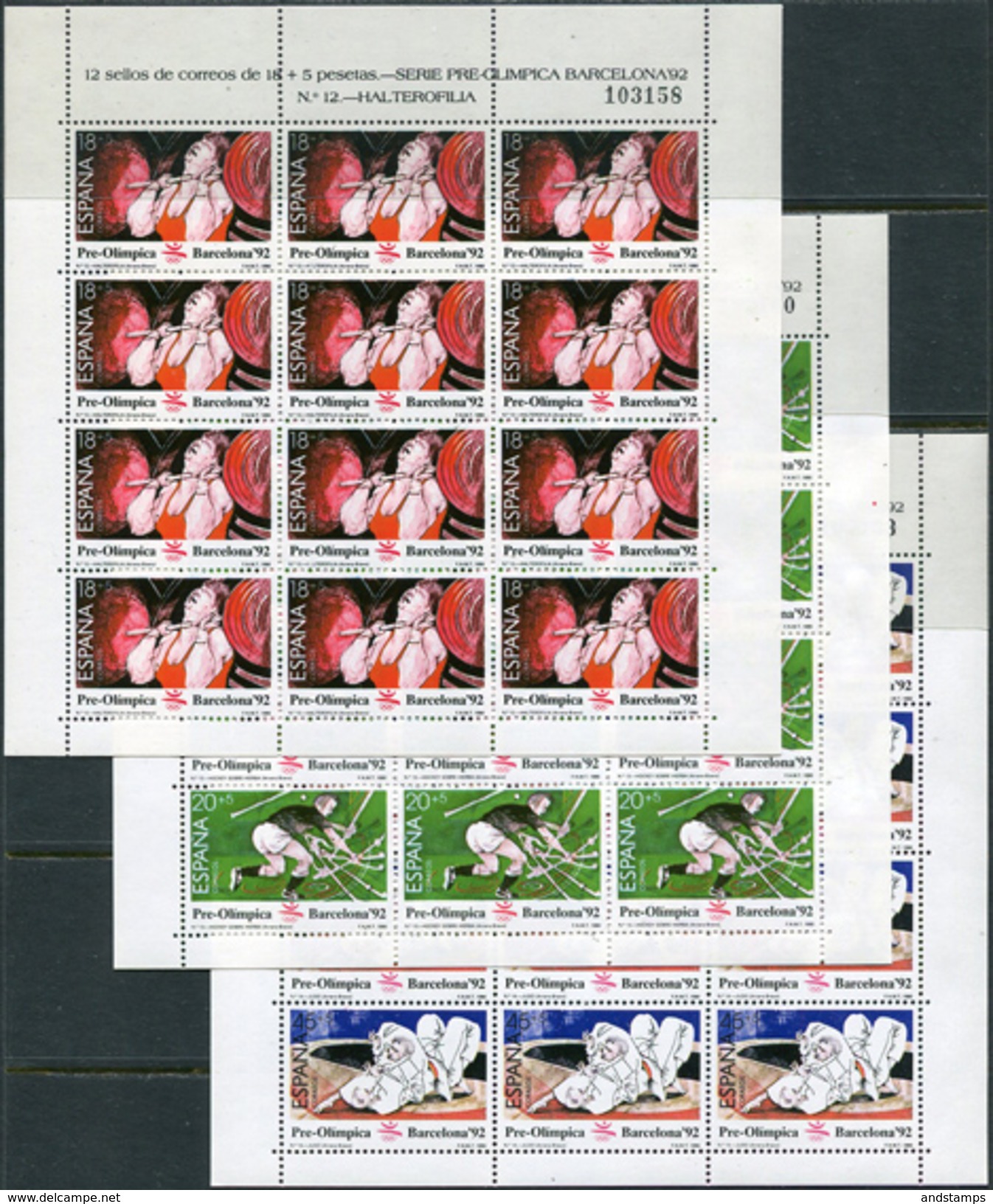 Espana 1990. Michel #2933/35 MNH/Luxe. Summer OG. Barcelona-92 (B-33) - Sommer 1992: Barcelone