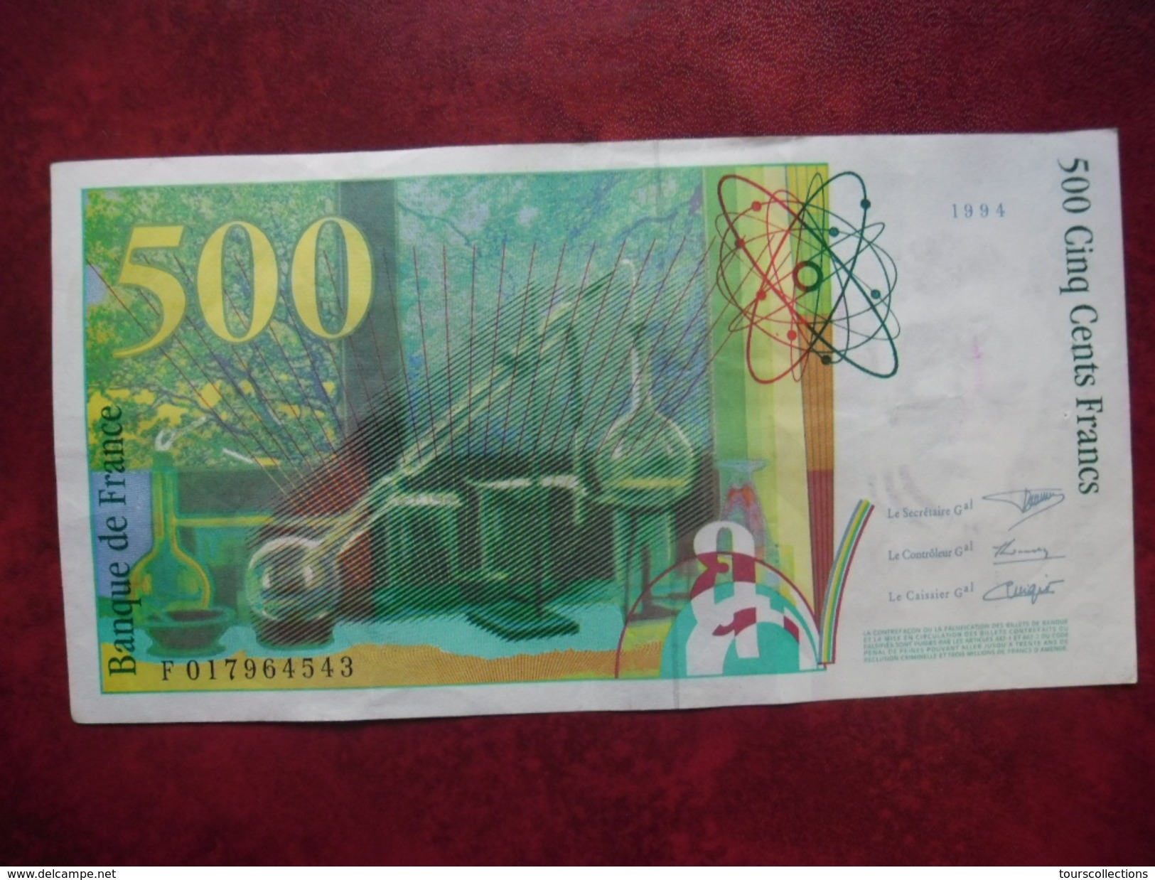 FAY 76/01 - 500 FRANCS PIERRE ET MARIE CURIE - 1994  SPL - F 017964543 - 500 F 1994-2000 ''Pierre En Marie Curie''