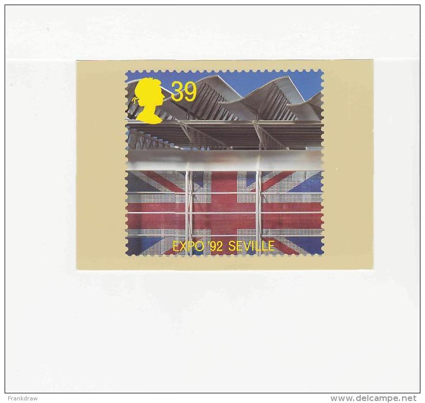 Postcard - Royal Mail - Europa '92 - Expo '92 Seville - VG - Sin Clasificación