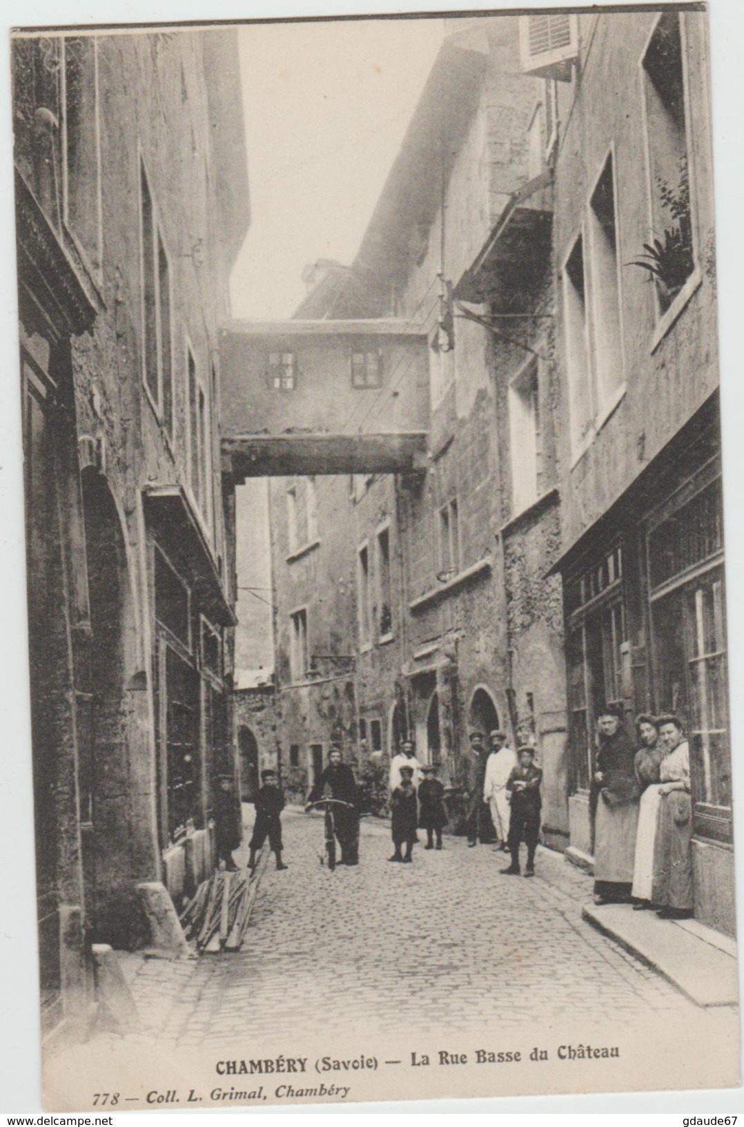 CHAMBERY (73) - LA RUE BASSE DU CHATEAU - Chambery