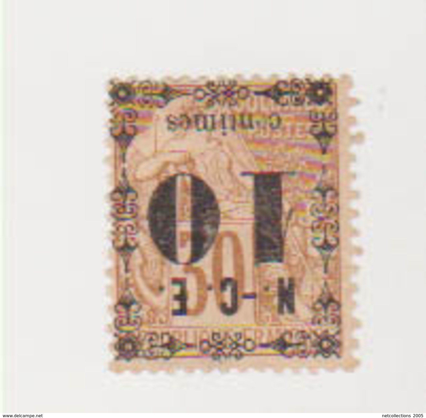 TIMBRE De Nouvelle Caledonie N°12a Surcharge Renversée - NEUF SANS GOMME - ANCIENNE COLONIES - Neufs