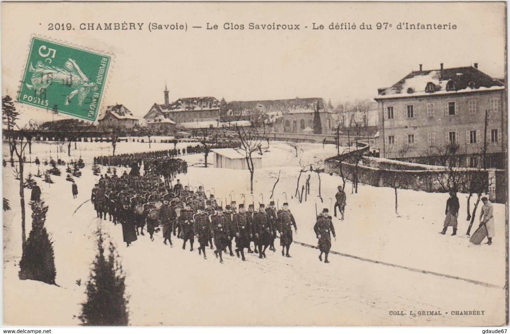 CHAMBERRY (73) - LE CLOS SAVOIROUX - LE DEFILE DU 97E D'INFANTERIE - Chambery