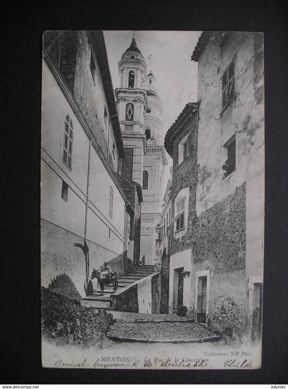 Menton.-La Rue De La Conception 1905 - Provence-Alpes-Côte D'Azur