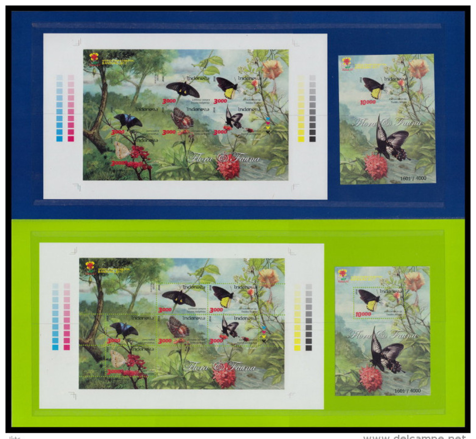 Indonesia 2016 Flora & Fauna Mnh MS Butterflies Spec Edition - - Mariposas