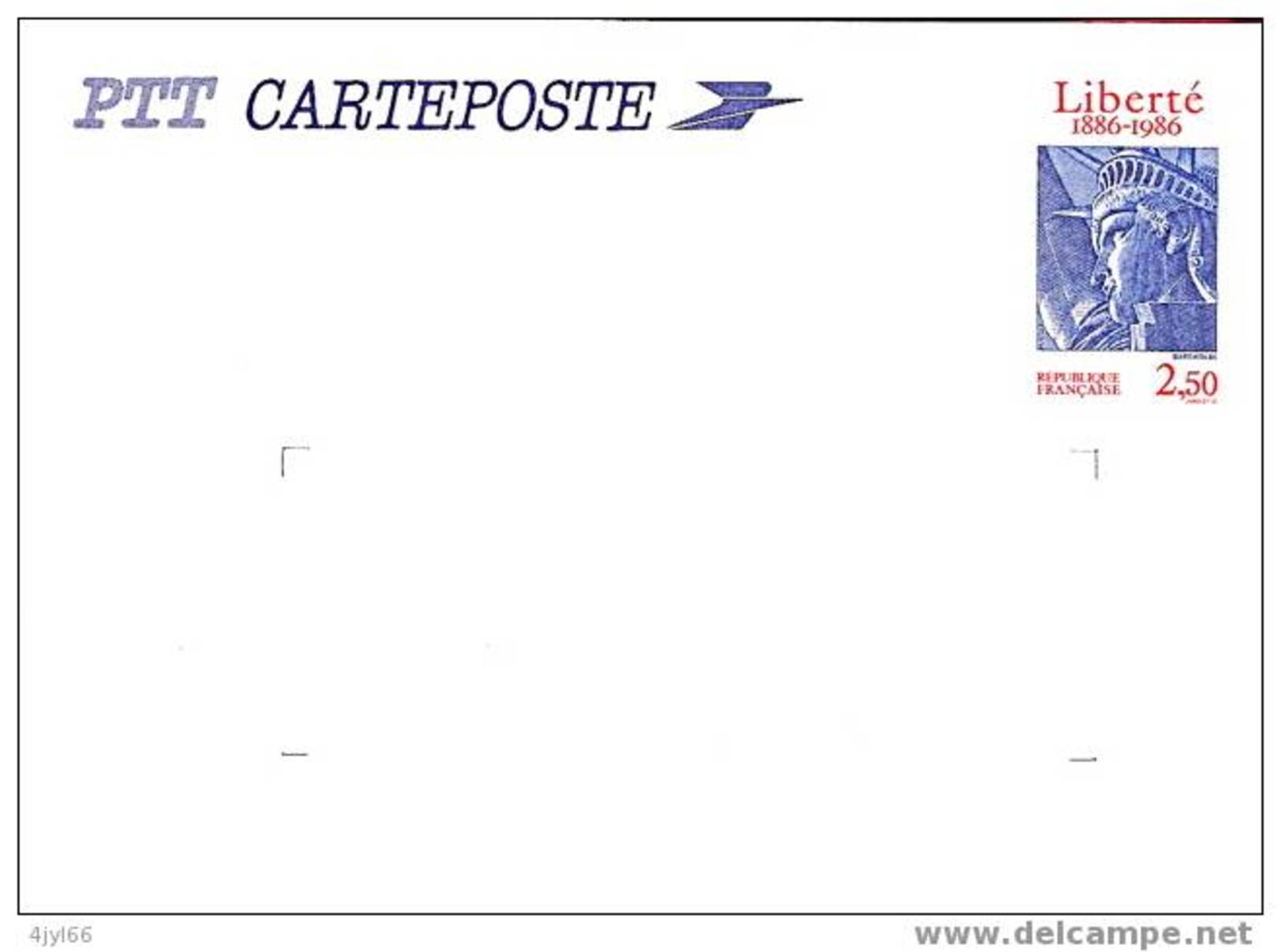 France Entier Postal N° 51 YT (n°2421) Statue De La Liberté Neuf ** Cote : 2.40 &euro; - Cartoline Postali E Su Commissione Privata TSC (ante 1995)