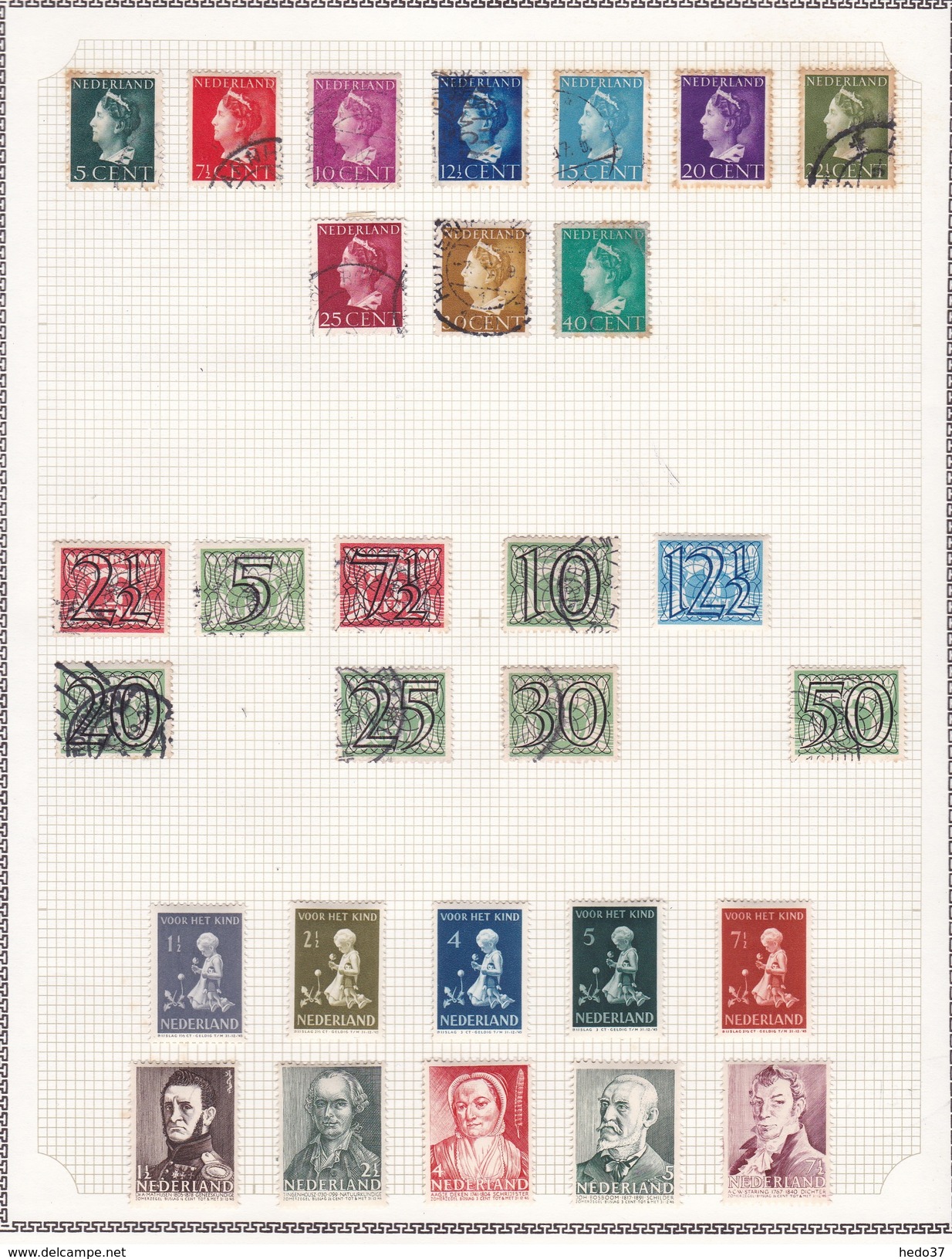 Pays Bas - Collection Vendue Page Par Page - Timbres Oblitérés / Neufs */** - B/TB - Collezioni