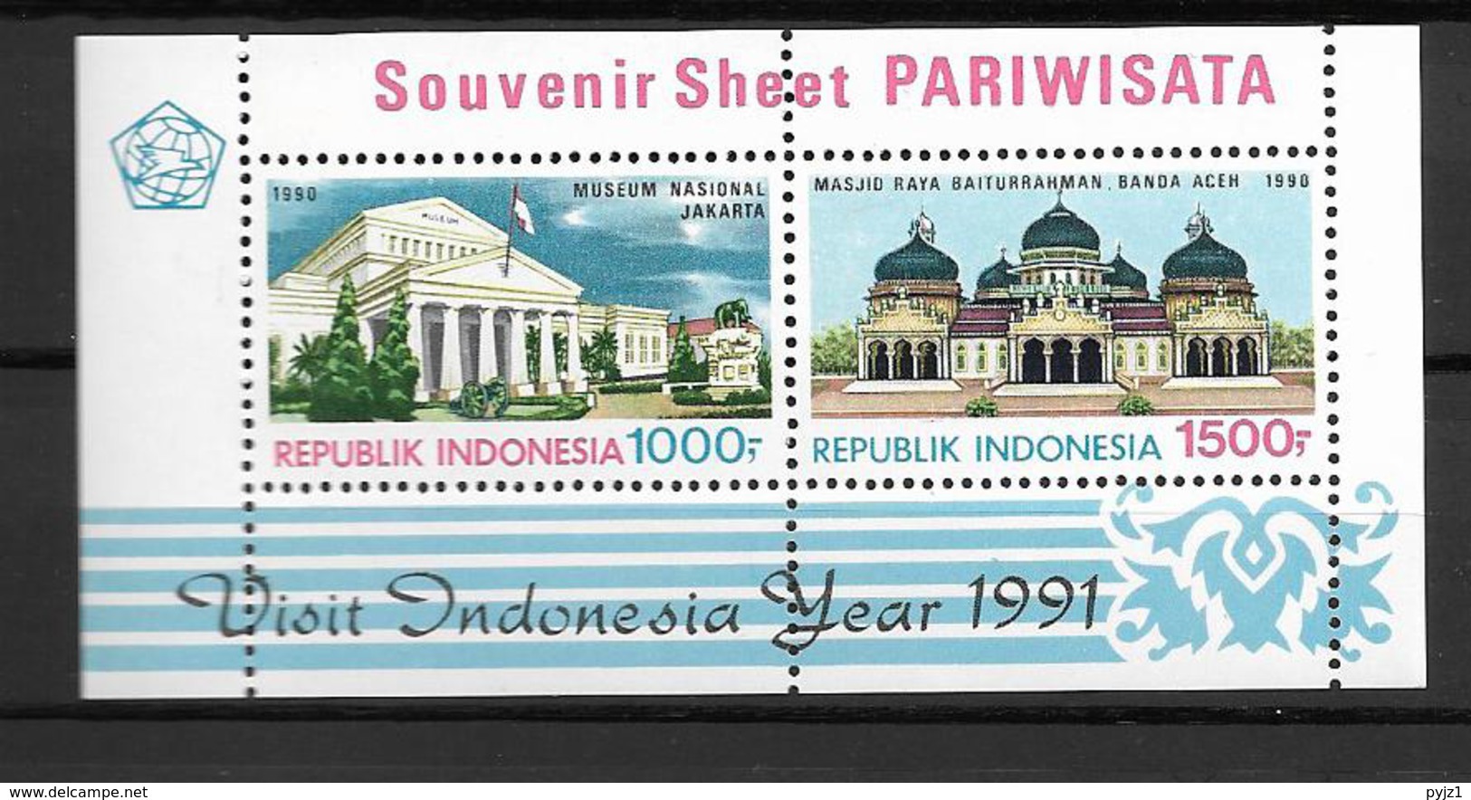 1990 MNH Indonesia Block 72, Postfris** - Indonesien