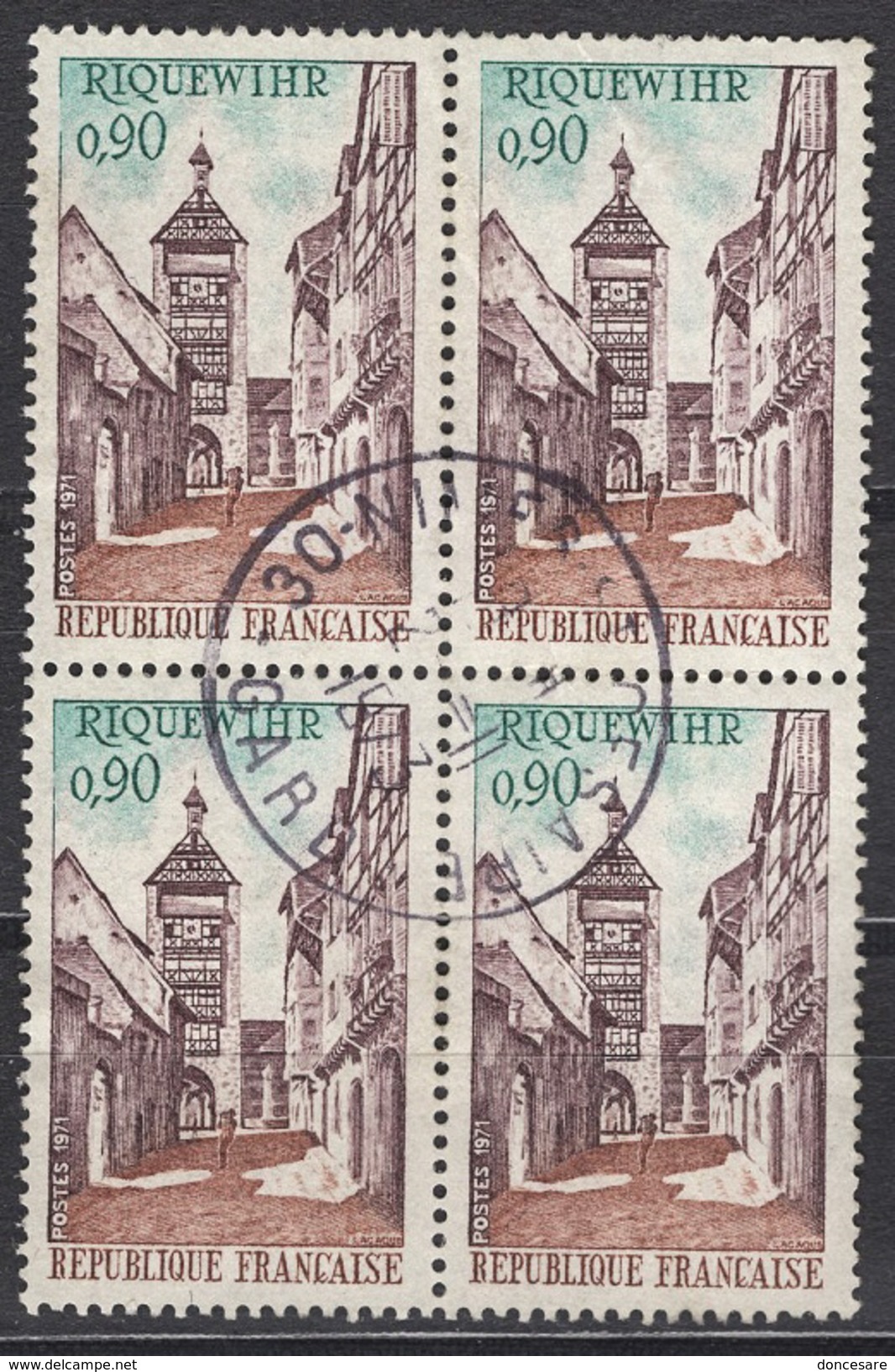 FRANCE 1971 -  BLOC DE 4 TP - Y.T. N° 1685  - OBLITERES - Gebraucht