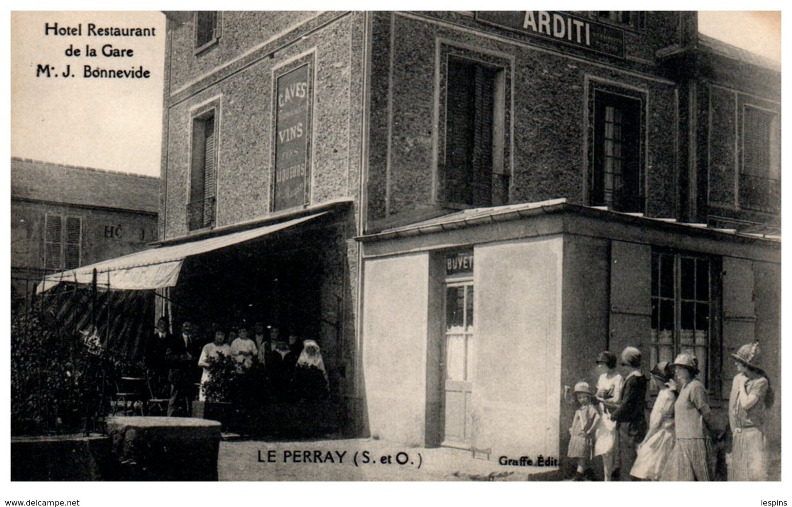 78 - Le PERRAY -- Hôtel Restaurant De La Gare M. J. BONNEVIDE - Le Perray En Yvelines