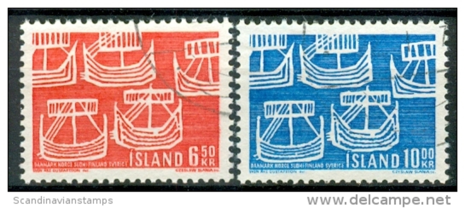 IJsland 1968 Nordenzegels Serie GB-USED. - Gebraucht