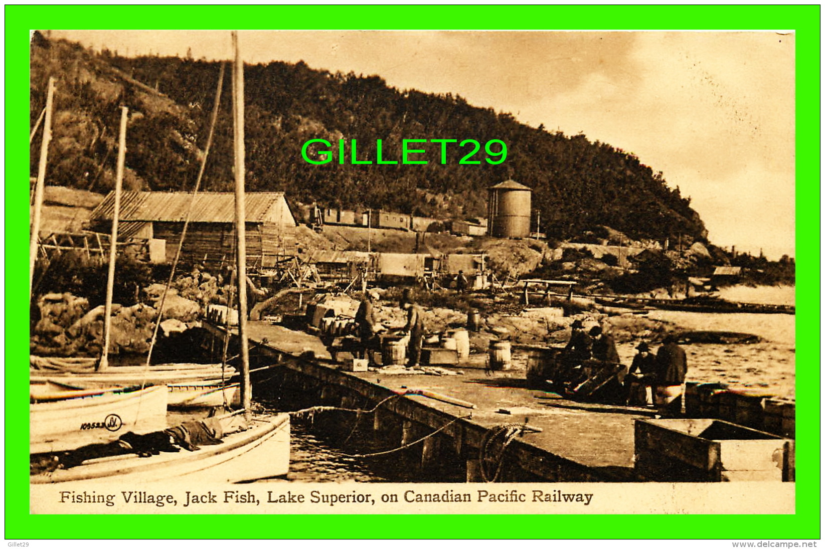 LAKE SUPERIOR, ONTARIO - FISHING VILLAGE, JACK FISH, ON CANADIAN PACIFIC RAILWAY - THE VALENTINE &amp; SONS PUB. CO LTD - Other & Unclassified