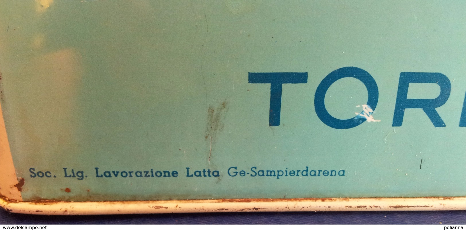 M#0T54 SCATOLA LATTA LITOGRAFATA PUBBLICITA' SIBERPIN CARAMELLE SIRCA GEMME DI PINO - Torino Anni '50 - Scatole