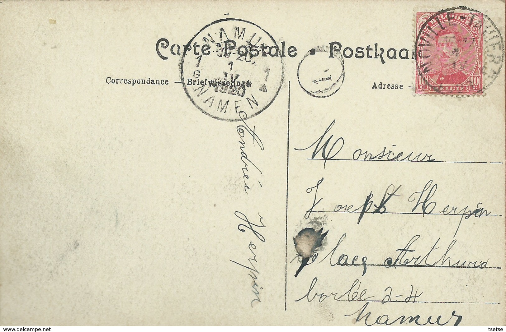 Noville-sur-Mehaigne - L'Eglise  -1920 ( Voir Verso ) - Eghezée