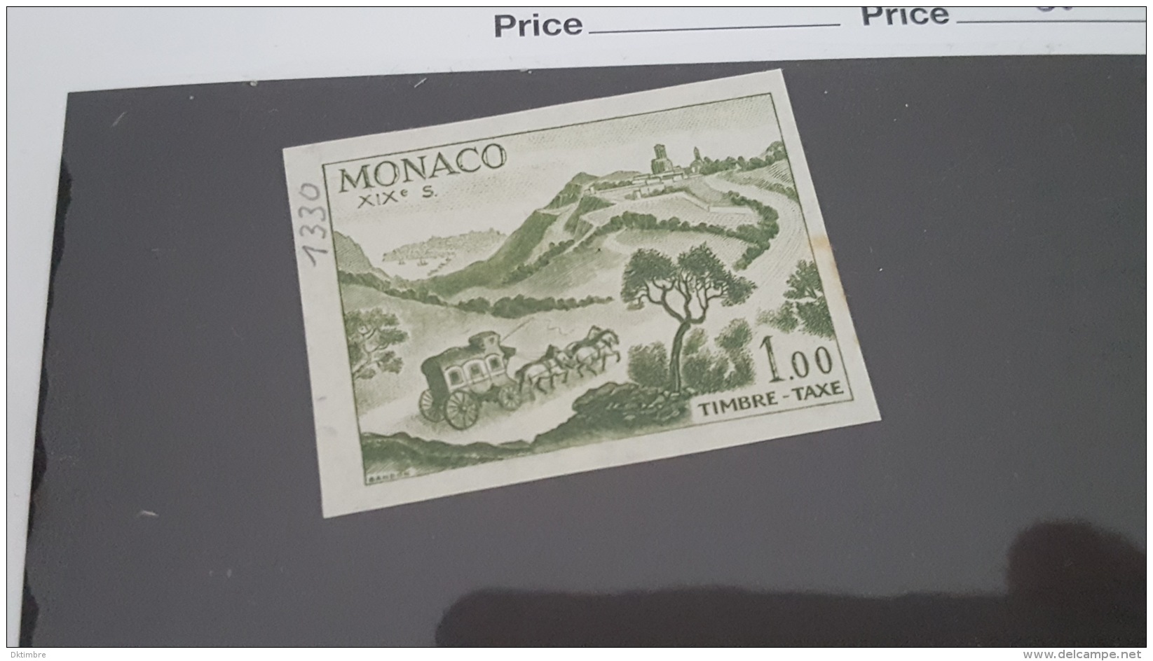 LOT 344002 TIMBRE DE MONACO NEUF** NON DENTELE - Other & Unclassified