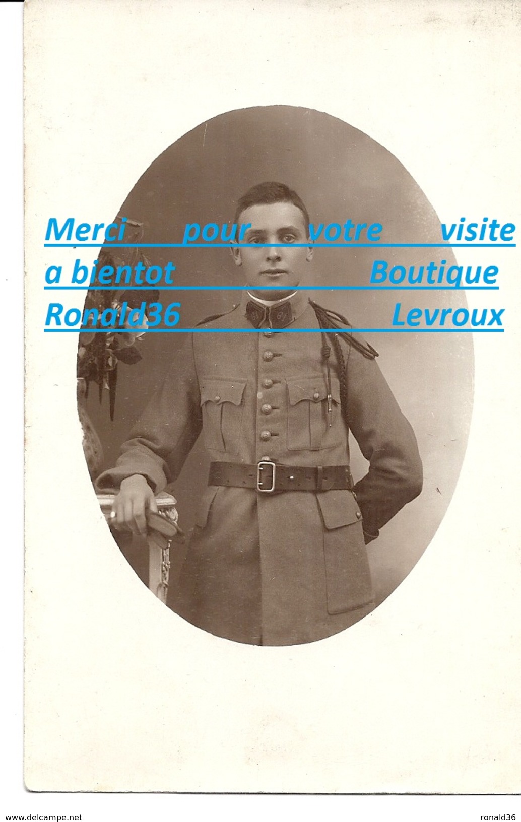 Cpp Portrait Militaire Du 61è Regiment D'infanterie RI - Reggimenti