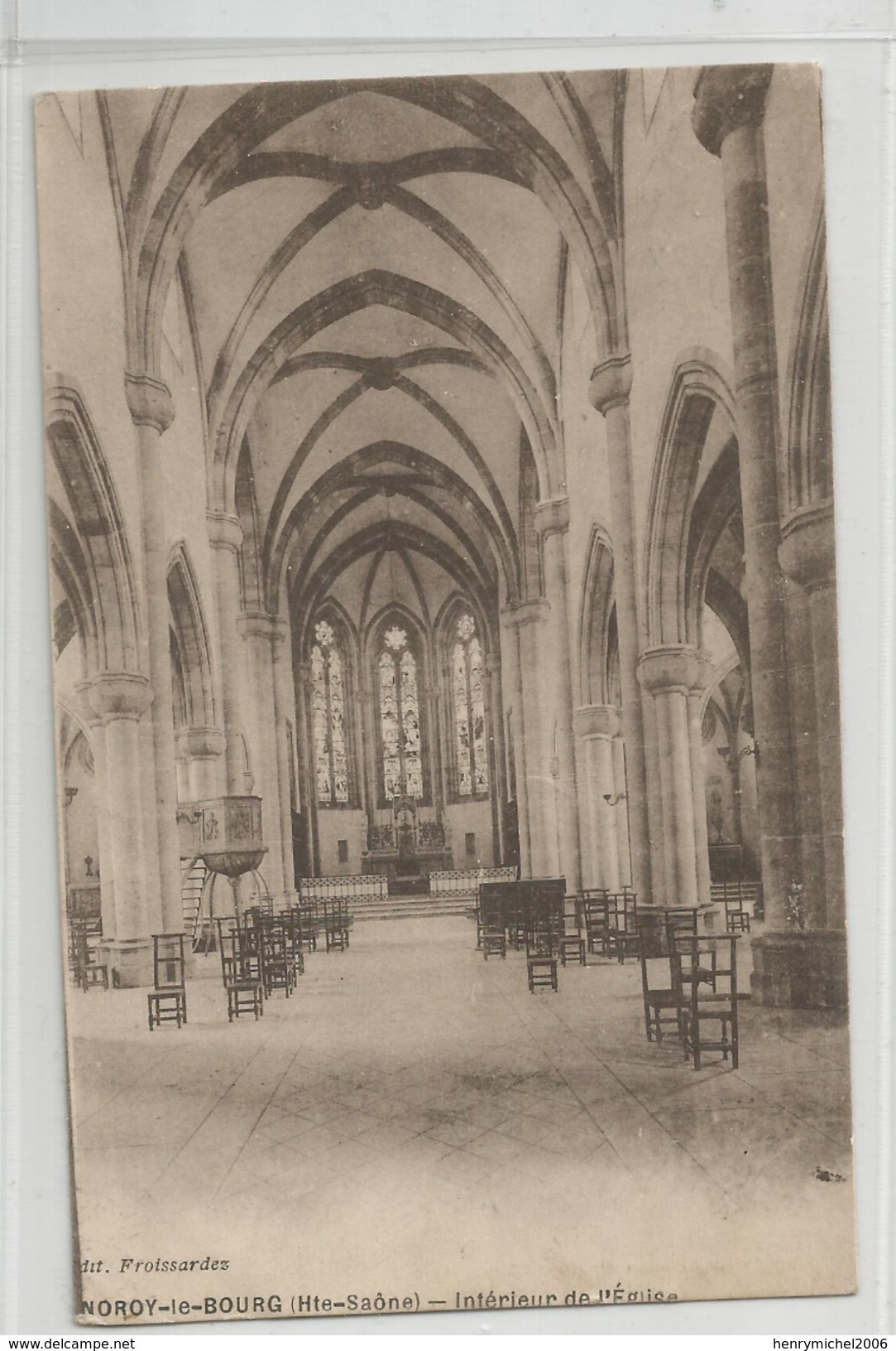 Haute Saone - 70 - Noroy Le Bourg Intérieur De L'église 1920 - Other & Unclassified