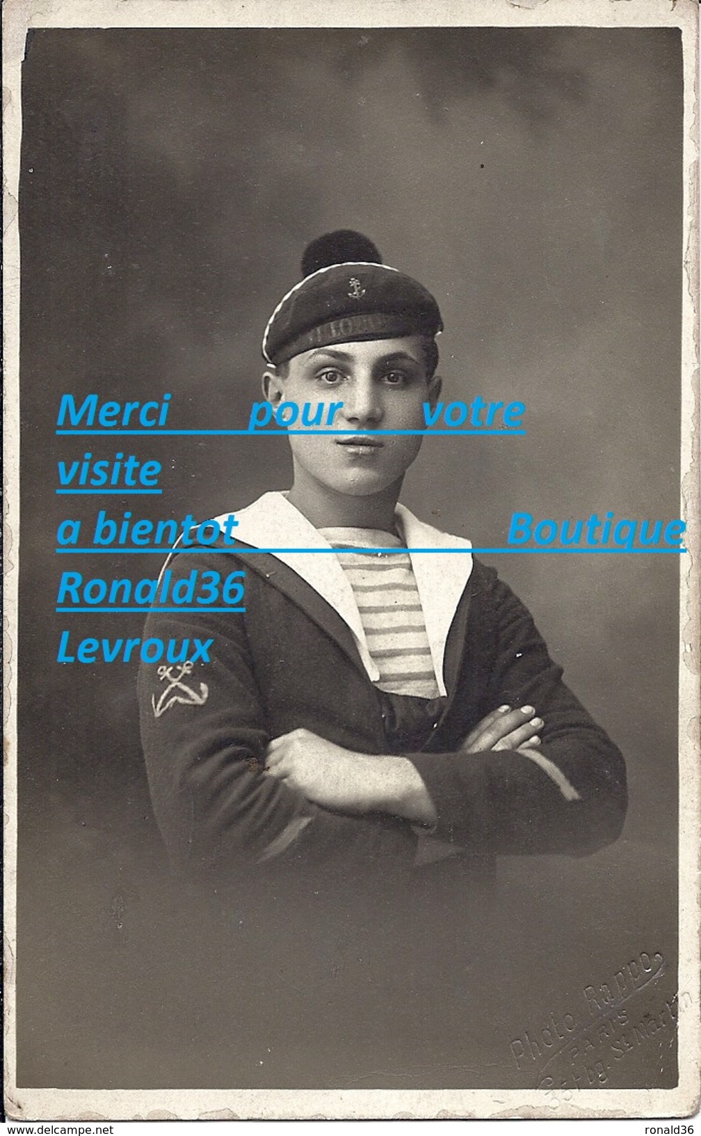 Cpp Portrait Militaire Marin Marine Nationale Française ( Photo RAPPO PARIS 35 FBG ST MARTIN ) - Reggimenti