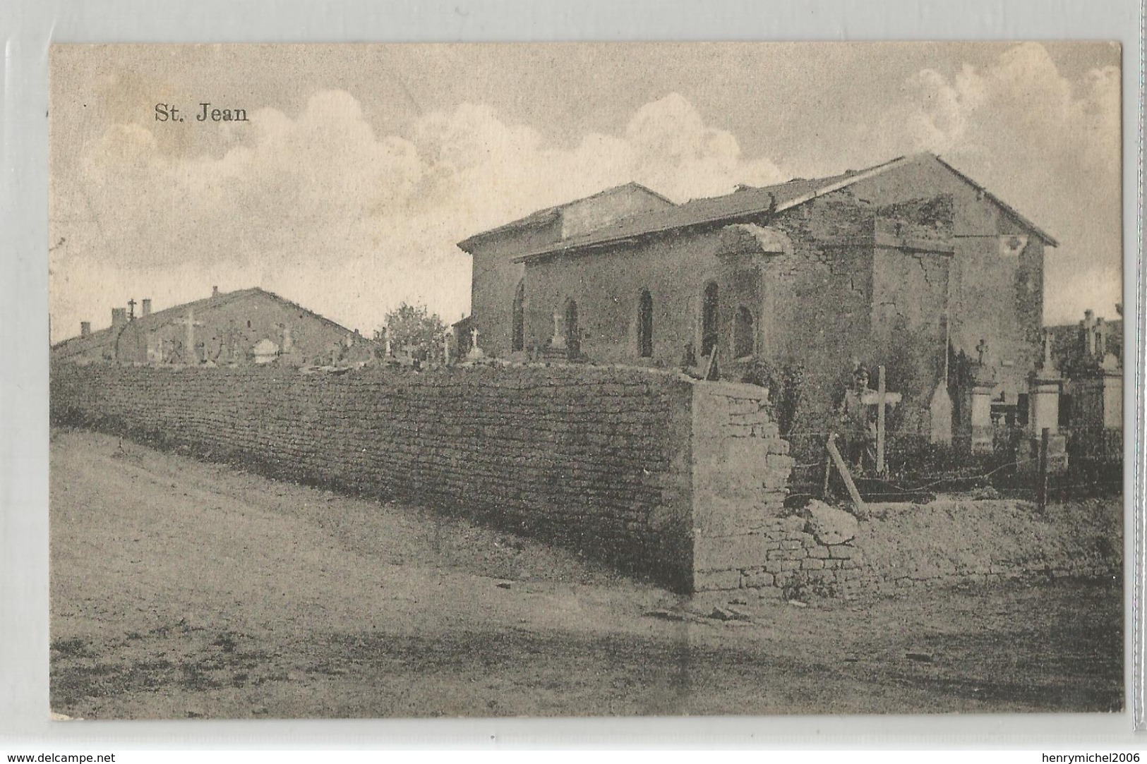 54 Merthe Et Moselle - Saint St Jean 1916 église Cimetière Ed Willy Koehler Metz - Other & Unclassified