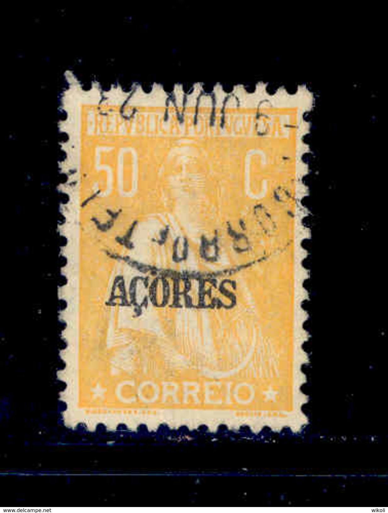 ! ! Azores - 1921 Ceres 50 C - Af. 184 - Used - Azores