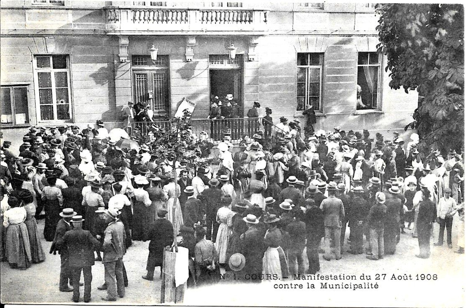 Francia- Cours La Ville - Auvergne - Commemorativa Manifestaz. Del 27 Agosto 1908 - Cours-la-Ville