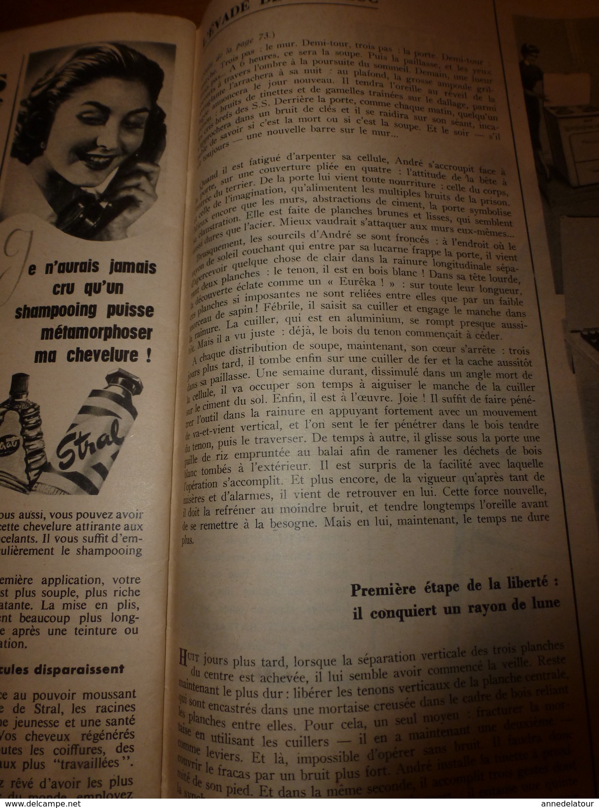 1956 PARIS-MATCH :Fangio;  Au gouffre Berger; Alain Bombard à Quiberon; Evadé de Montluc; etc