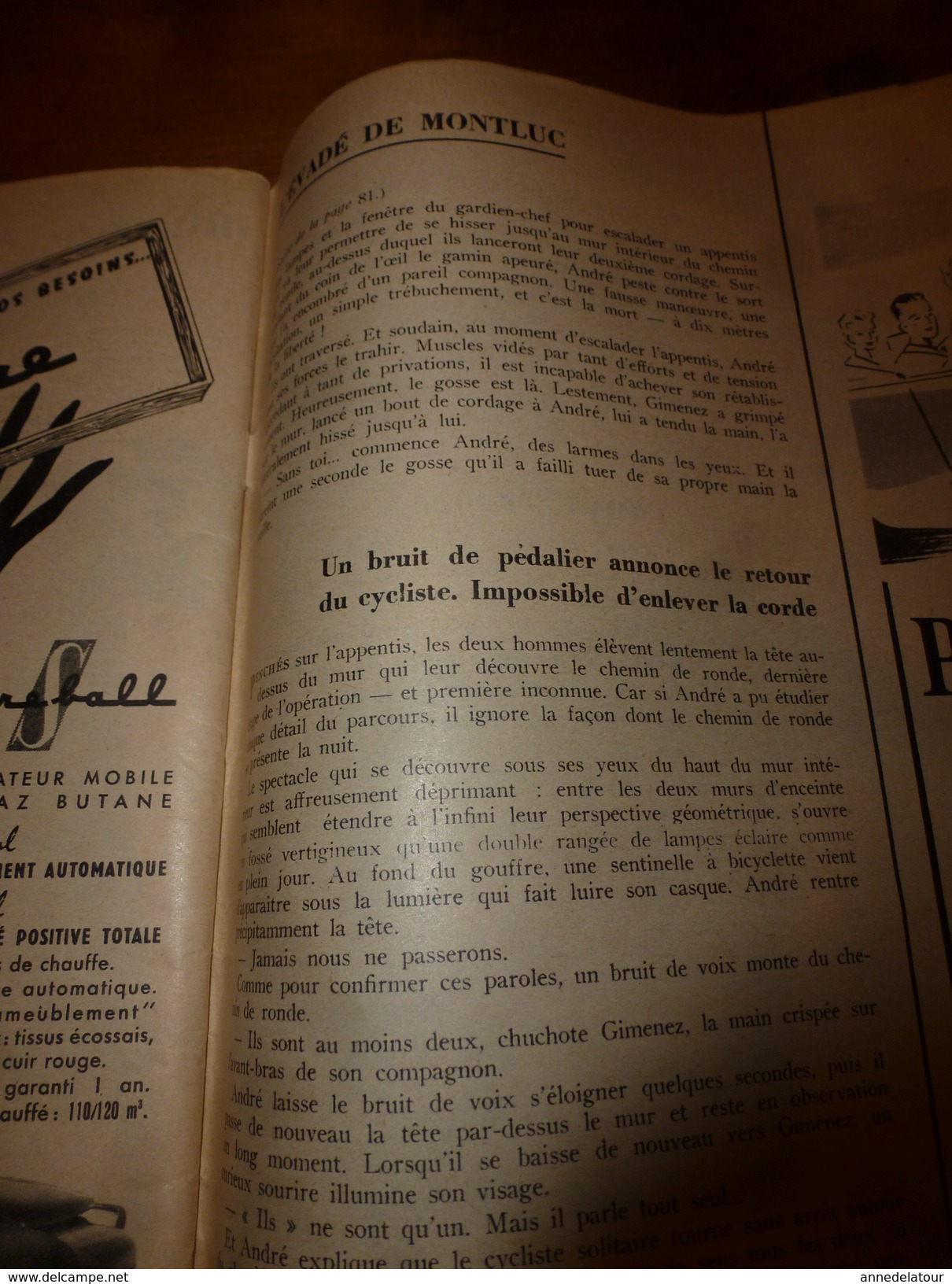 1956 PARIS-MATCH :Fangio;  Au gouffre Berger; Alain Bombard à Quiberon; Evadé de Montluc; etc