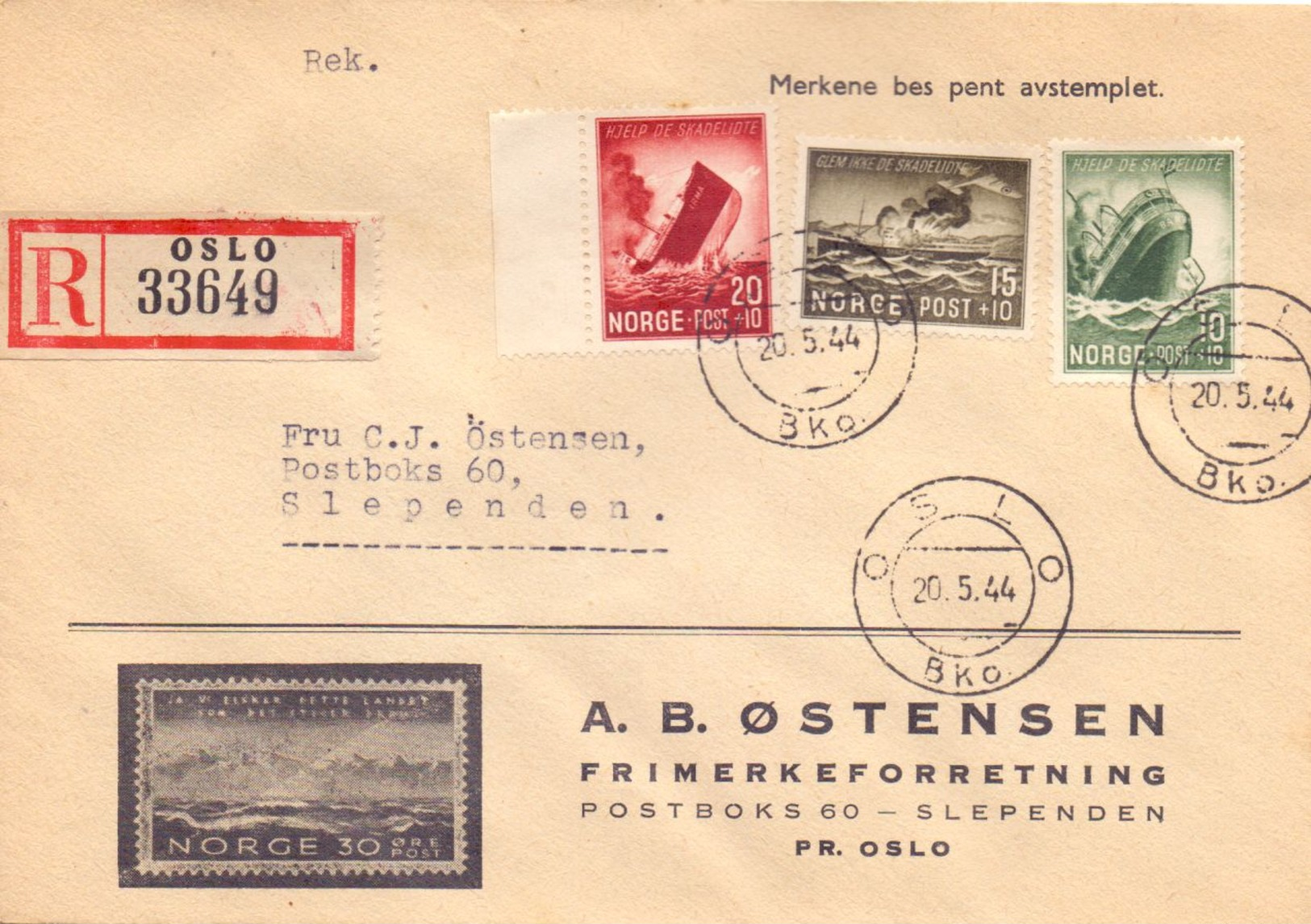 Norwegen Mi. 295-297 Auf FDC Gest. (&euro; 25,00) - Ansehen!! - Briefe U. Dokumente