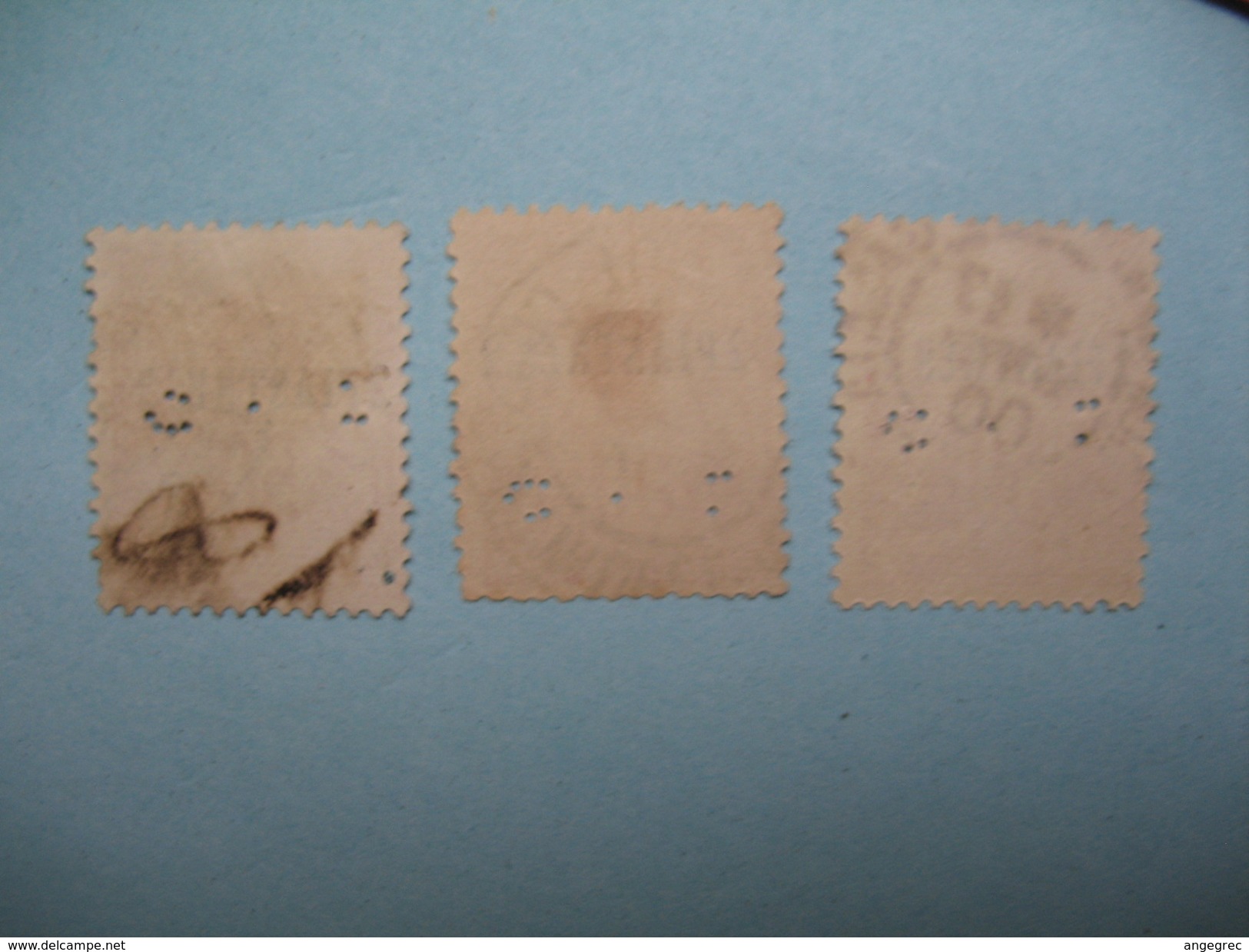 Perforé  Perfin Levant,  Lot De Timbre Perforé De Perforation : CL4  à Voir - Used Stamps