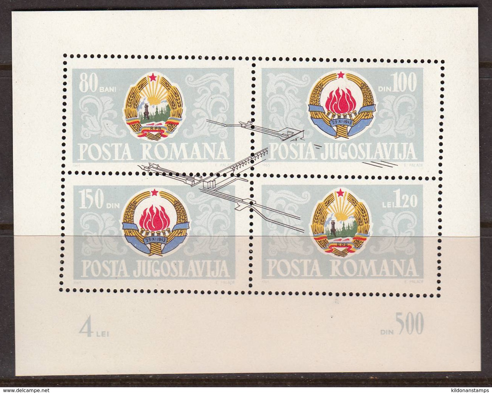 Yugoslavia 1965 Mini Sheet, Mint No Hinge Sc# 771 - Nuevos
