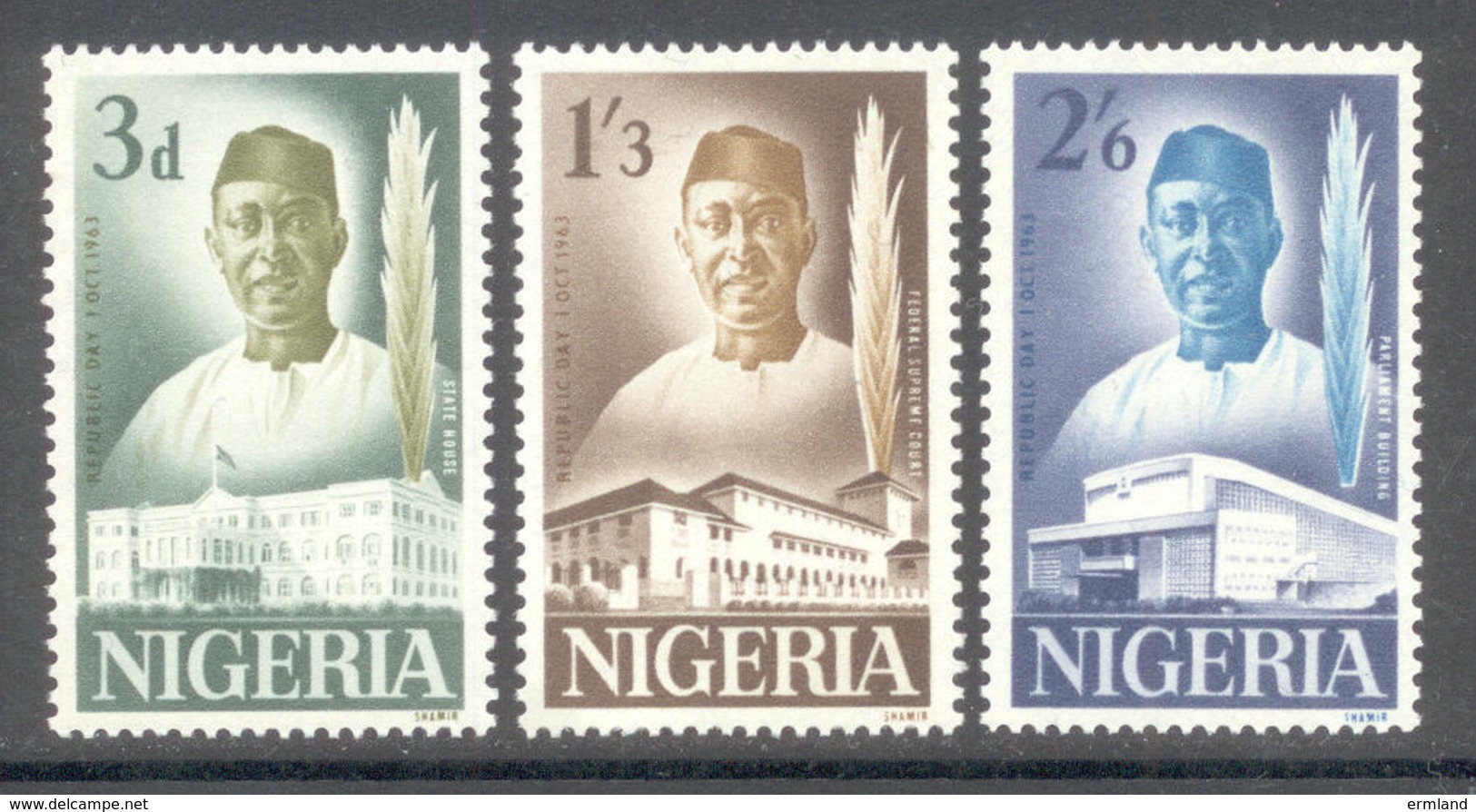 Nigeria 1963 - Michel 141 - 143 ** - Nigeria (1961-...)