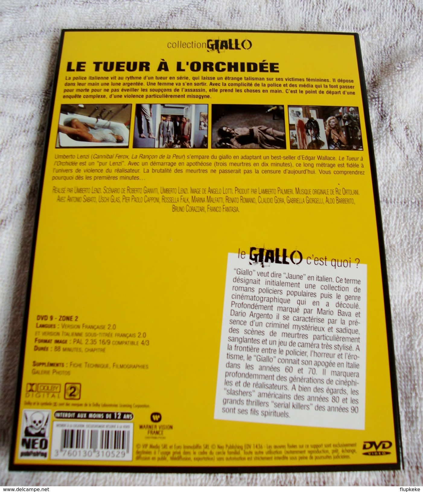 Dvd Zone 2 Tueur à L'orchidée (Sette Orchidee Macchiate Di Rosso)1971 Neo Publishing Vf+Vostfr - Horror