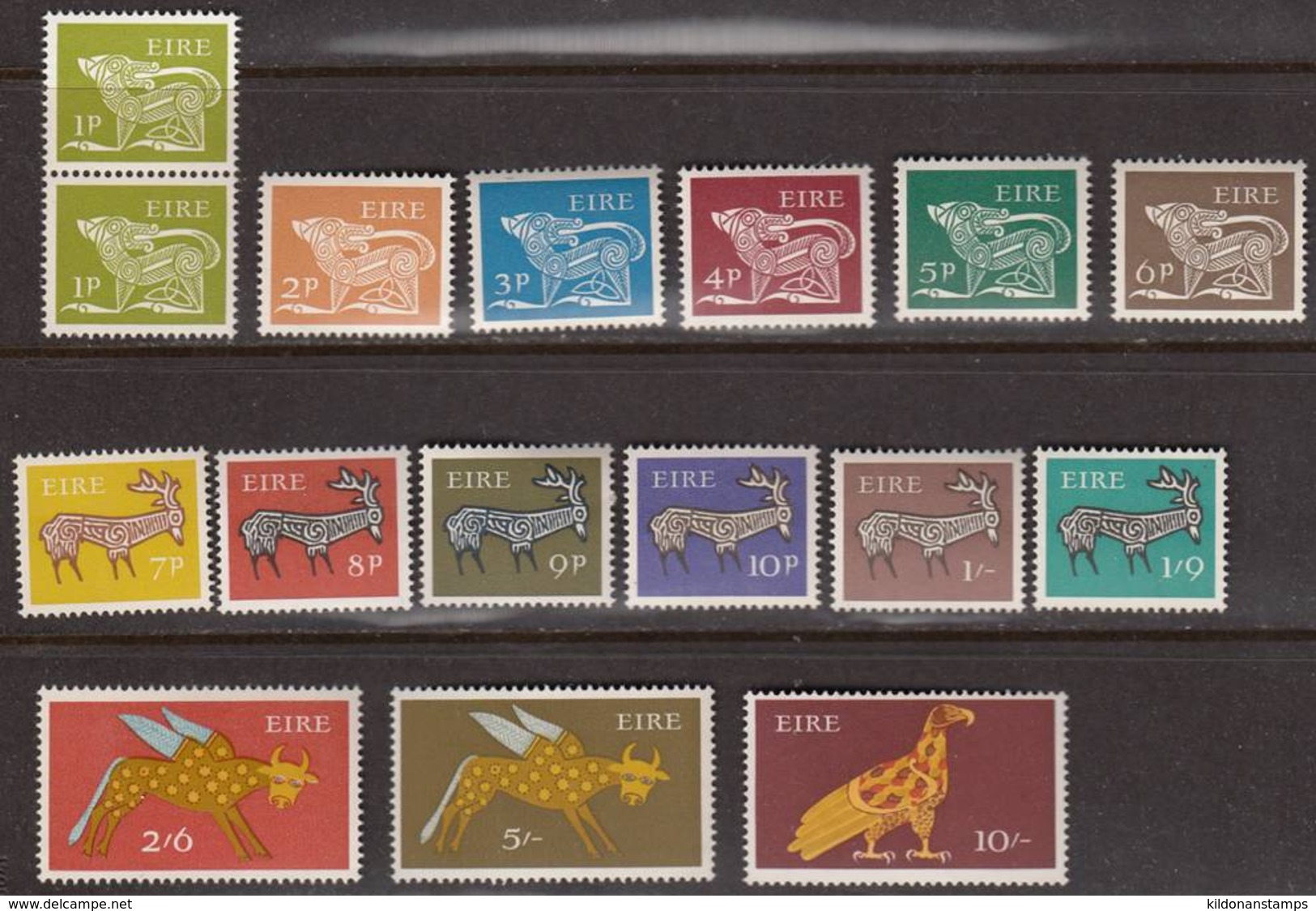 Ireland 1968-70 Full Set, Mint No Hinge, Sc# 250-265 - Nuovi