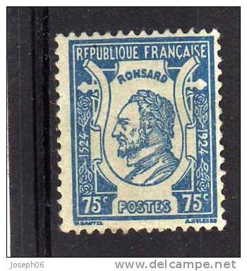 FRANCE   1924  Y.T. N° 209  NEUF*  Trace De Charnière - Unused Stamps