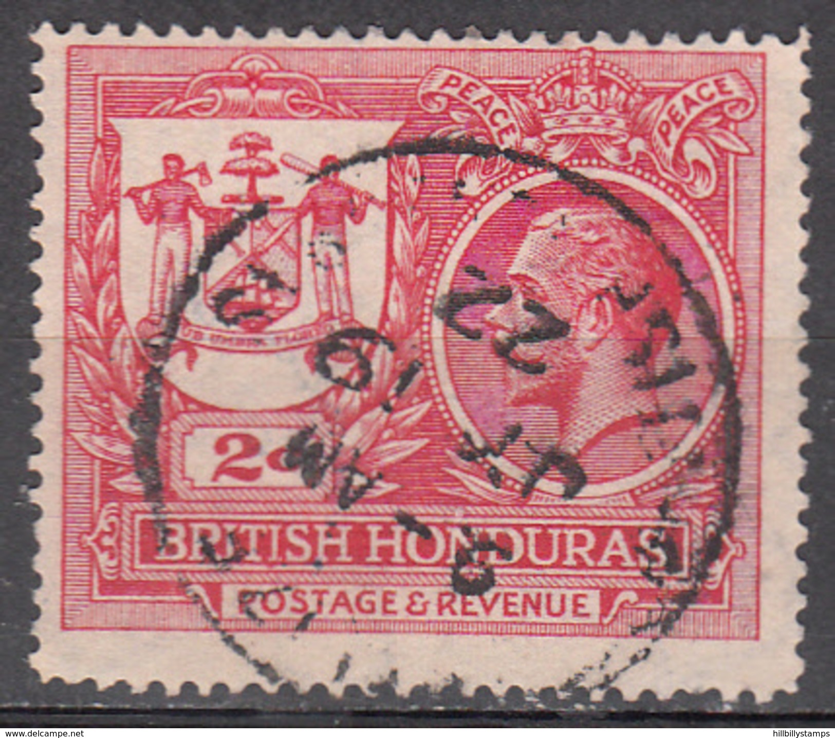 BRITISH HONDURAS      SCOTT NO. 89    USED      YEAR  1921 - Honduras Británica (...-1970)