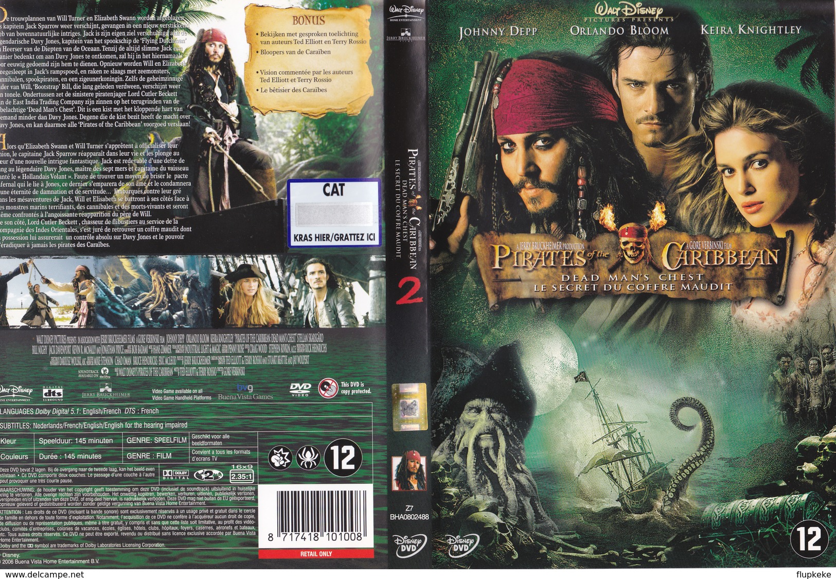 Dvd Zone 2 Pirates Des Caraïbes, Le Secret Du Coffre Maudit (2006) Pirates Of The Caribbean: Dead Man's Chest Vf+Vostfr - Ciencia Ficción Y Fantasía