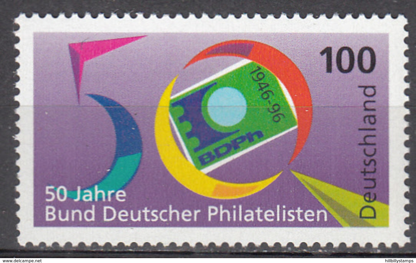 GERMANY      SCOTT NO. 1939      MNH      YEAR  1996 - Ungebraucht