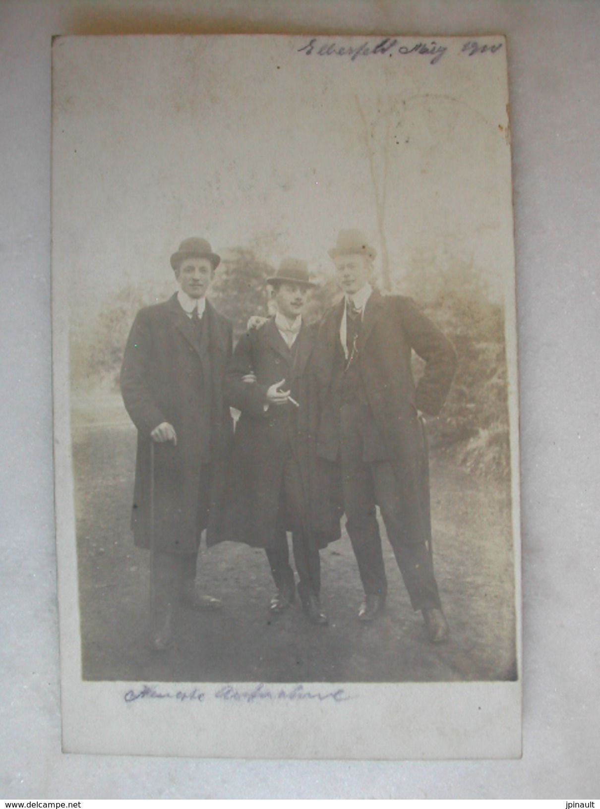 CARTE PHOTO - Trois Hommes élégants - Men