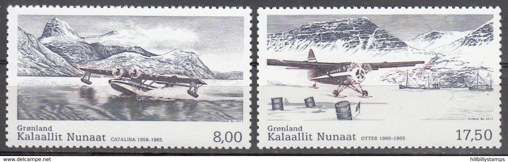 GREENLAND      SCOTT NO. 591-92      MNH      YEAR  2011 - Nuevos