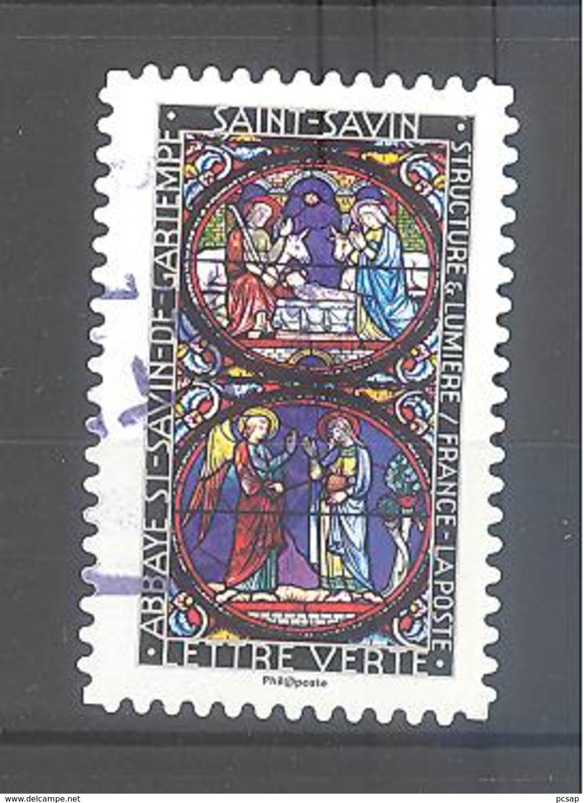 France Autoadhésif Oblitéré (Structure Et Lumière - Saint Savin) (Cachet Rond) - Used Stamps