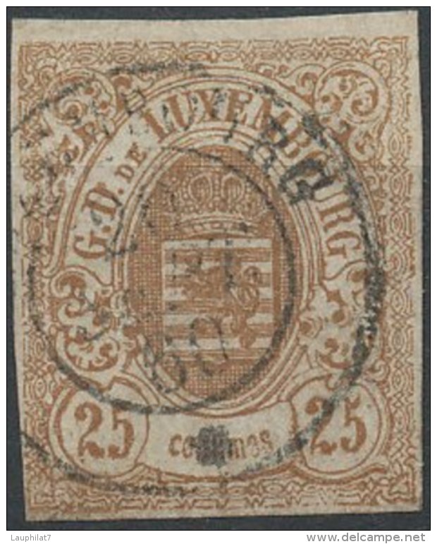 N° 8, 25c Brun, Très Bonne Valeur Avec Infime Grattage à Gauche - 1859-1880 Wappen & Heraldik