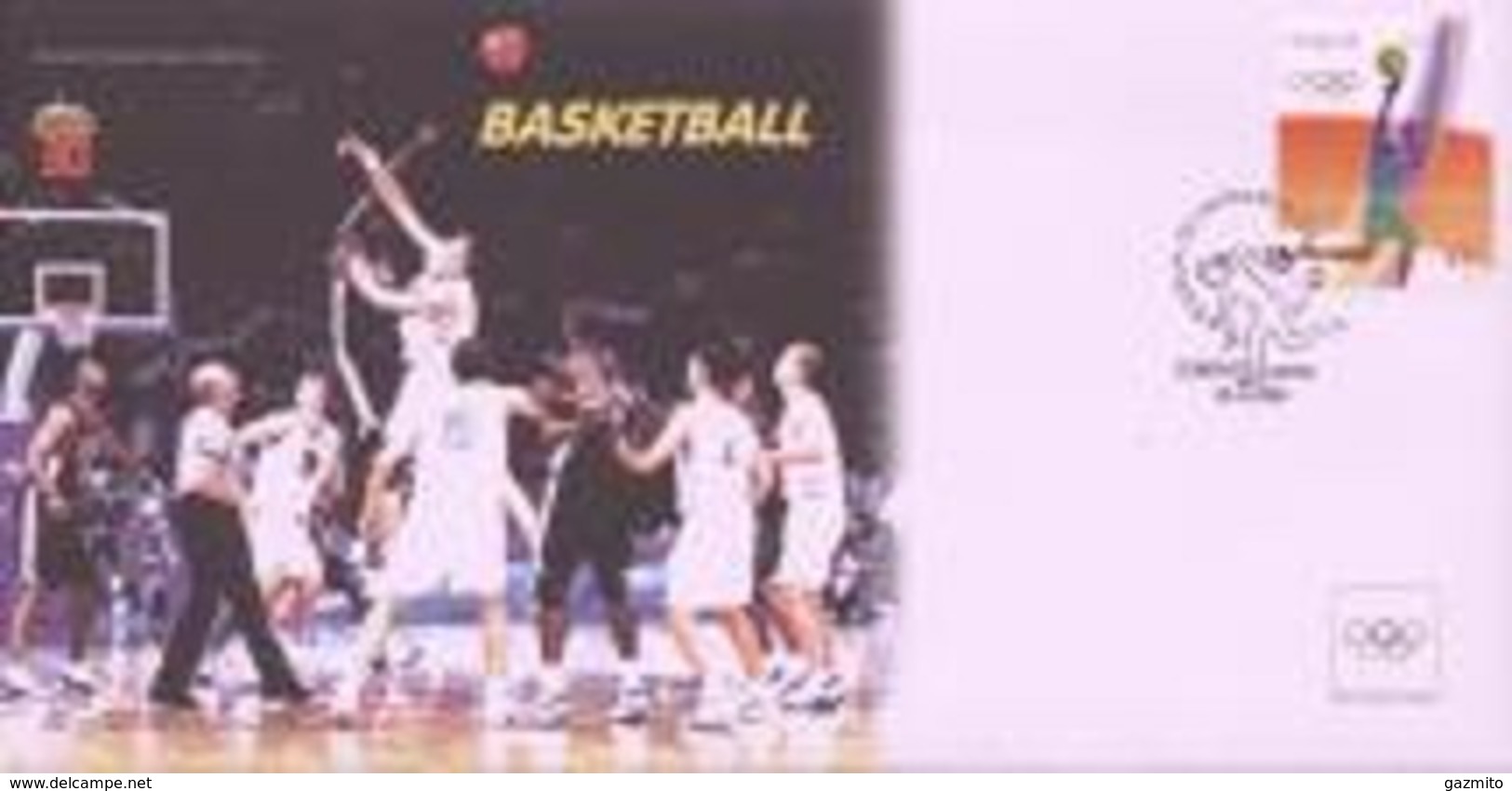 Angola 2004, Olympic Games In Athens, Basketball, Part Of Set, FDC - Sommer 2004: Athen