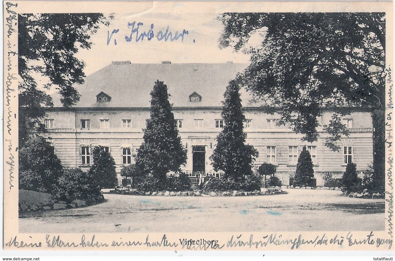 Schloss VINZELBERG Stendal Autograf Adel Rückseitig Beschrieben Datiert 29.12.26 - Stendal