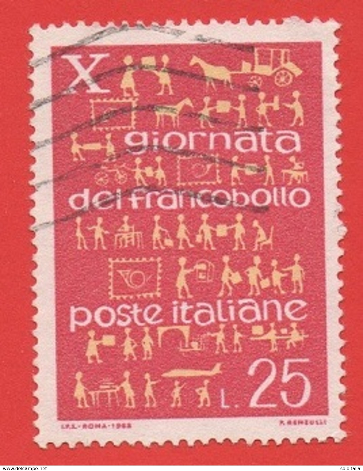 1968 (1105) Giornata Del Fancobollo - Leggi Il Messaggio Del Venditore - 1961-70: Gebraucht