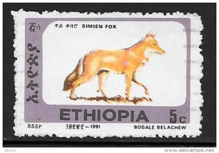 Ethiopia, Scott # 1372A Used Simien Fox, 1994 - Äthiopien