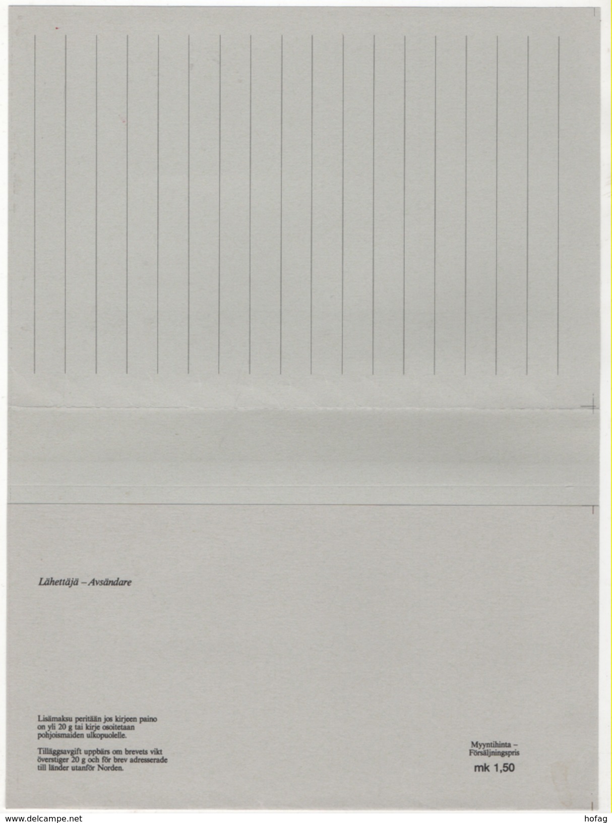 Finnland 1993 Postbrief Ganzsache "Feder Und Siegel" à 1,30 Mark,postfrisch; Postal Letter; Unused "Feather And Seal" - Postal Stationery