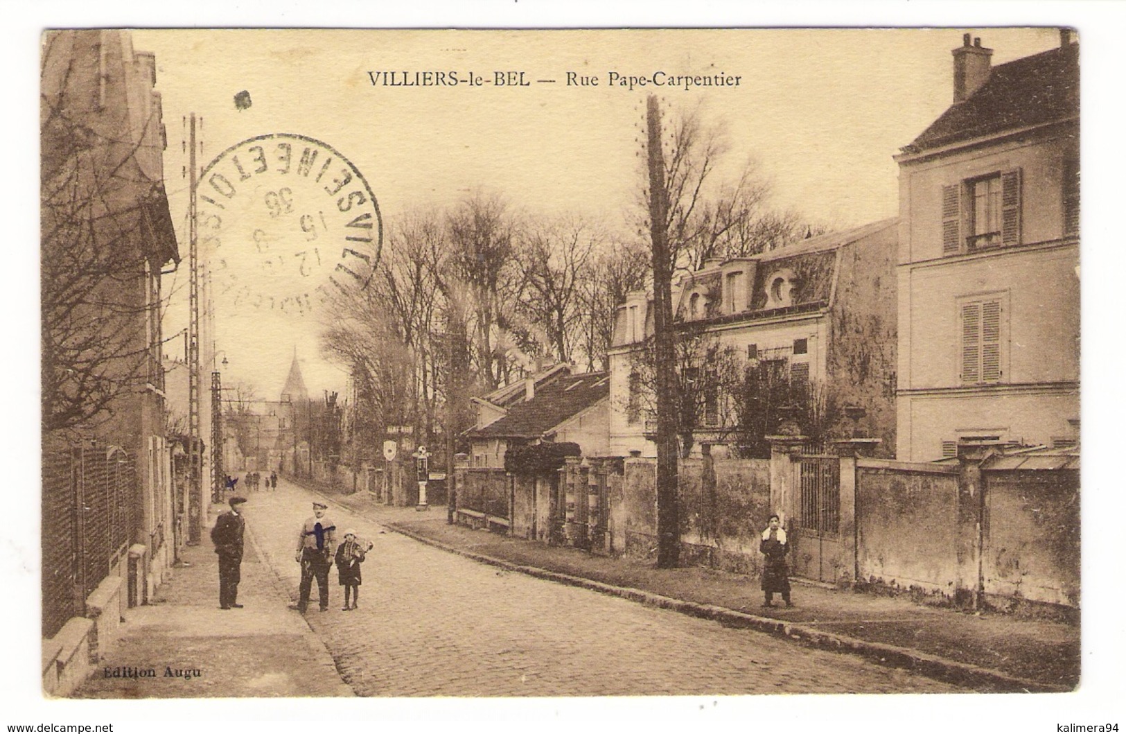 VAL  D' OISE  /  VILLIERS-le-BEL  /  RUE  PAPE-CARPENTIER  /  Edit.  AUGU  +  G. GIVERNY , Sarcelles - Villiers Le Bel