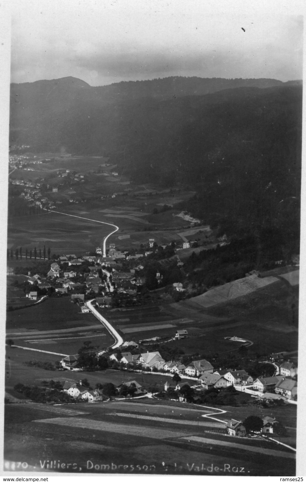 (17) CPSM Villiers Dombresson  La Val Raz  (bon Etat) - Dombresson 