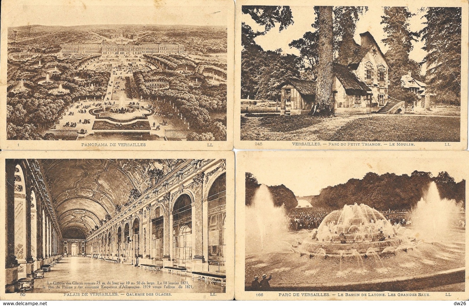 Lot N° 59 De 15 Cartes LL Non Circulées: Versailles, Chateau, Musée, Petit Trianon... - 5 - 99 Postcards