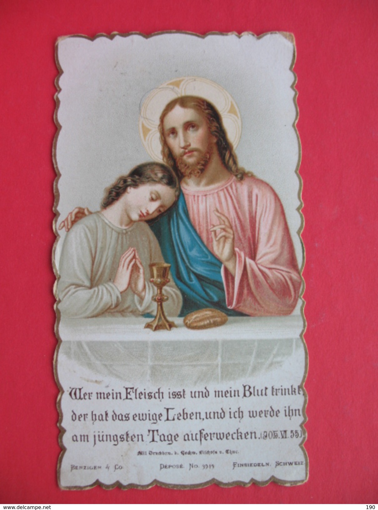 Andenken An Das Erste Messopfer Des Priesters Heinrich Furrer.Pfarrkirche Zu Hospenthal - Images Religieuses