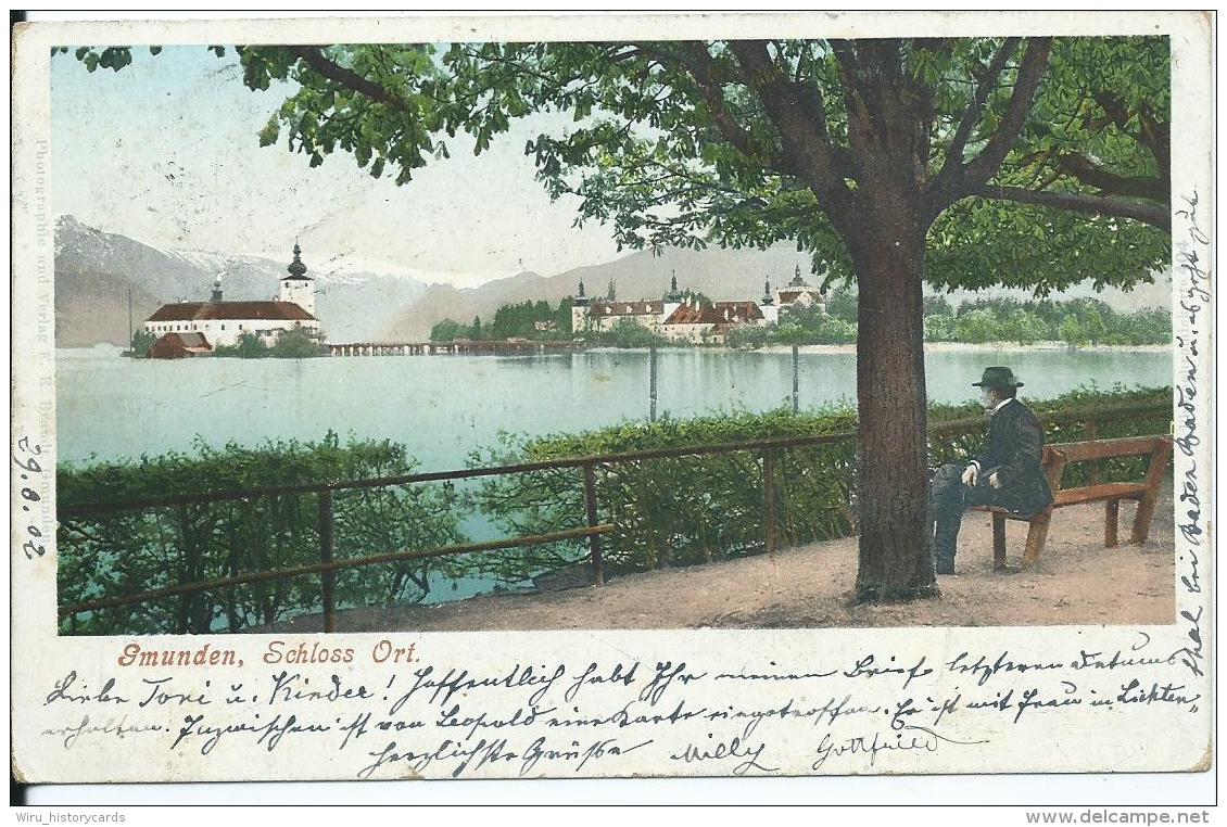 AK 0627  Gmunden - Schloss Ort / Verlag Brandt Um 1902 - Gmunden